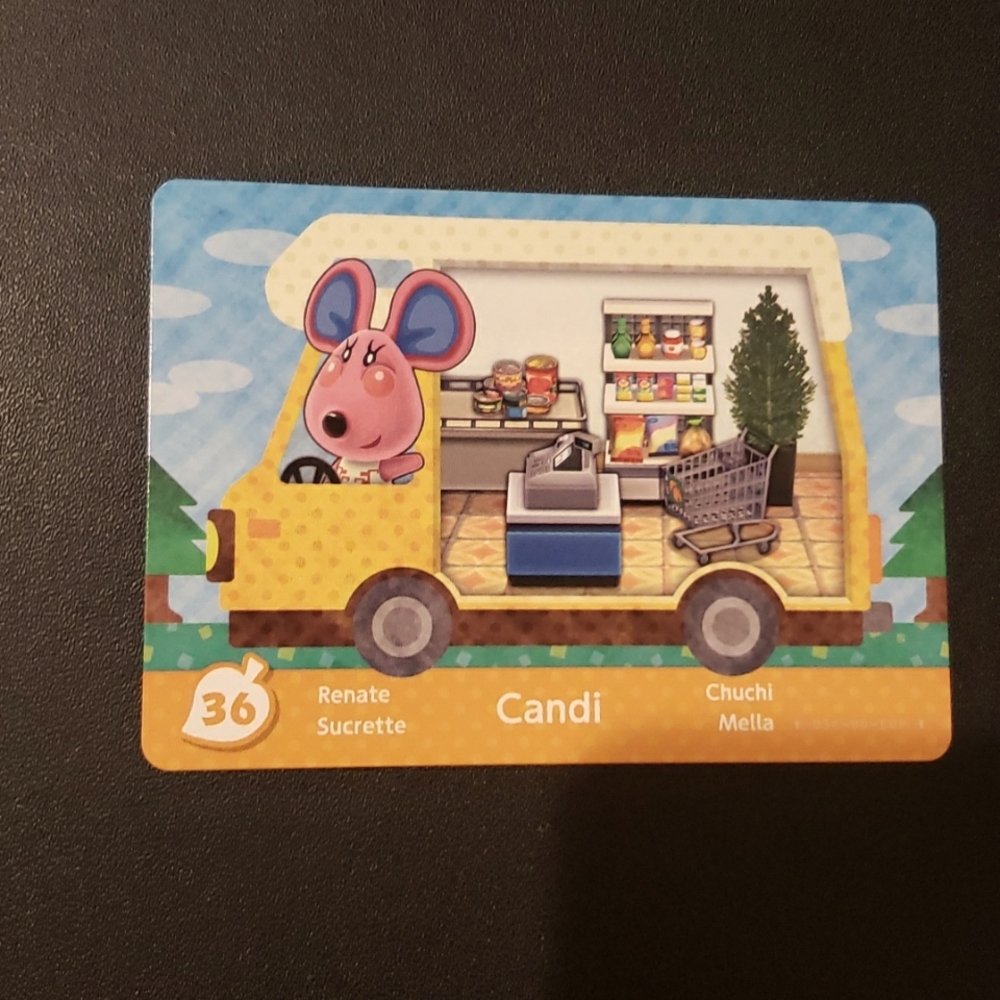 Candi 36 welcome amiibo animal crossing RV series card